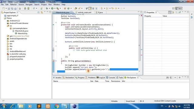 How to add Date-picker Dialog Android Studio | Date Picker in Android | Add Date Picker in Android смотреть онлайн