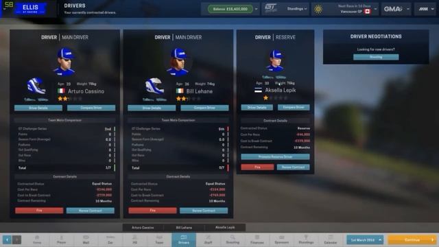 TwinPlays Motorsport Manager GT Series - #01 Ellis GT Racing смотреть онлайн