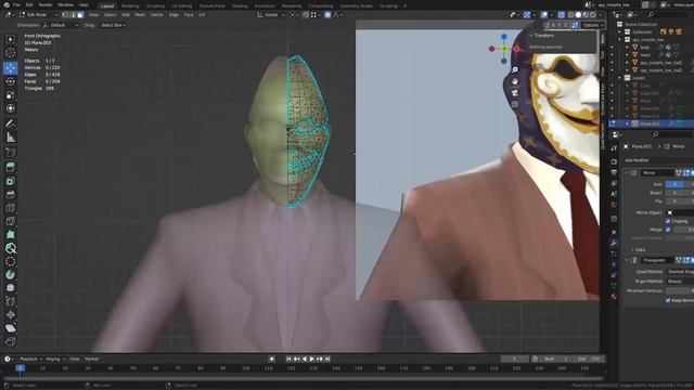 Blender TImelapse - The Lunatic | Team Fortress 2 cosmetic смотреть онлайн