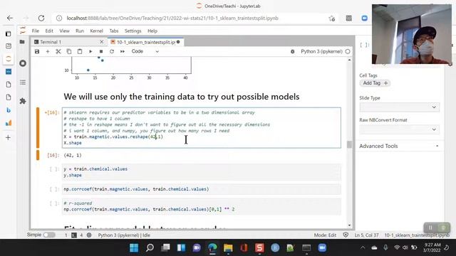 Stats 21 - 2022-03-07 - Week 10 Monday - train test split and cross validation смотреть онлайн
