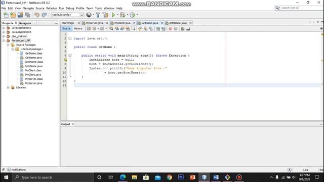 Socket Programming menghubungkan MyServer dengan MyClient menggunakan bahasa Java dengan Git смотреть онлайн