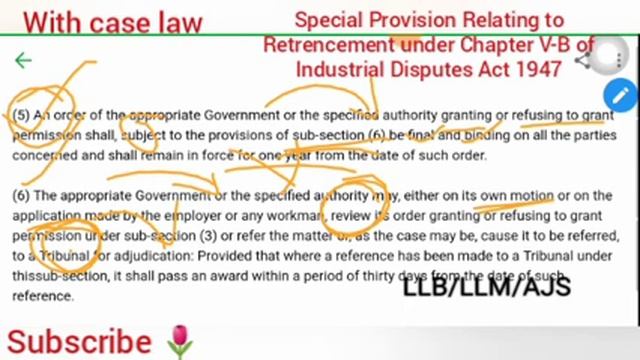 Special Provision Relating to RERRENCEMENT under Industrial Dispute Act 1947 смотреть онлайн