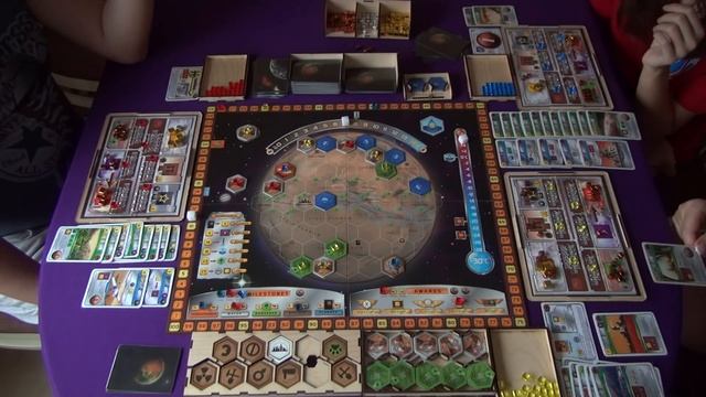 Настольная игра - Покорение Марса часть 2/2 let's play Terraforming MARS смотреть онлайн