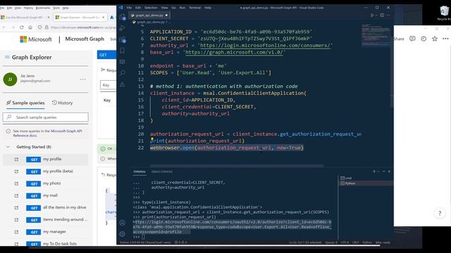 Getting Started With Microsoft Graph API For Python Development (Set Up & Authentication) смотреть онлайн