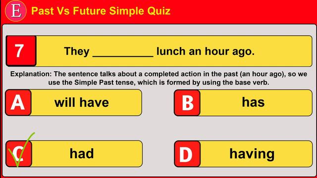 Past Vs Future Simple Quiz || English Grammar Test! смотреть онлайн