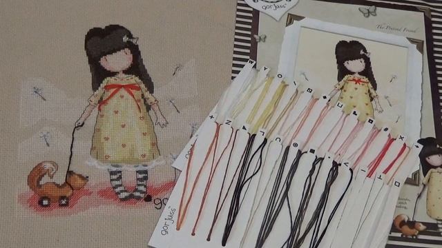 Вышивка крестом. "The Pretend Friend" (девочка Gorjuss) смотреть онлайн