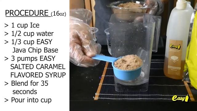 How to make Java Chip Salted Caramel Frappe | EASYBRAND | смотреть онлайн