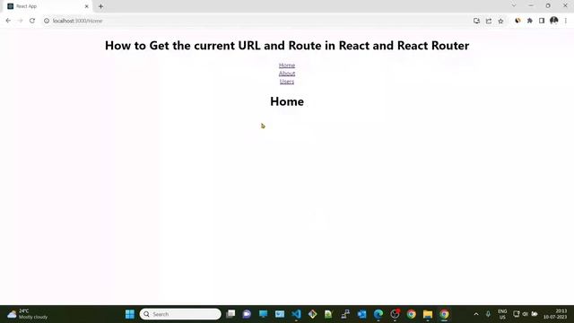 How to Get the current URL and Route in React and React Router смотреть онлайн