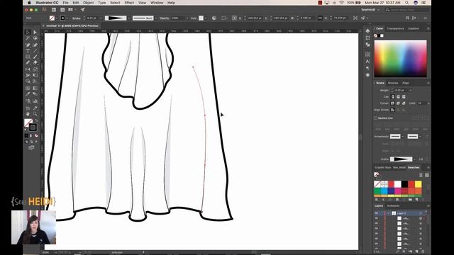 How To Draw Ruffles Filled With Repeating Pattern Swatches In Illustrator