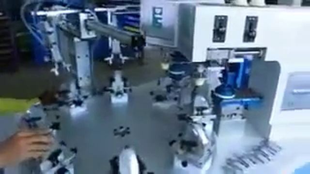 Автоматическая двухцветная тампонная машина с вращающимся столом смотреть онлайн