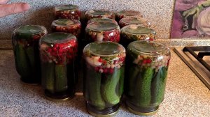 Закрываем самые вкусные маринованные огурцы с красной смородиной Просто и быстро