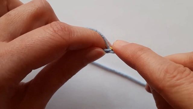 Crochet Lesson. Chain Stitch/ Урок вязания крючком. Воздушная петля