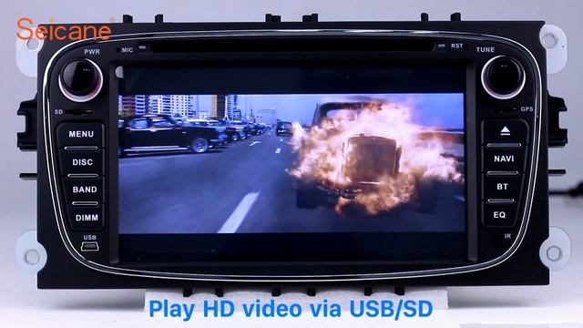 Android 8.0 2008 2009 2010 FORD S-max Radio GPS Navigation Head Unit with DVD Player смотреть онлайн