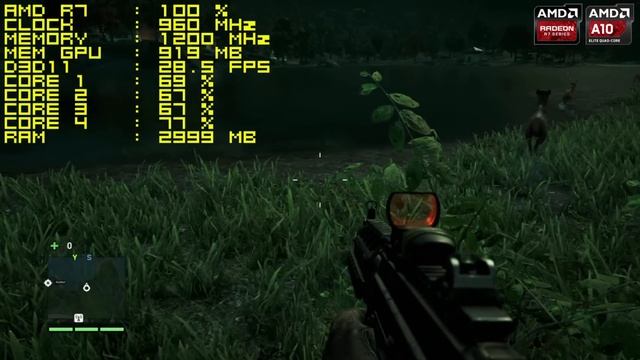 Far Cry 4 on AMD A-Series APU KAVERI A10-7850K Gameplay смотреть онлайн