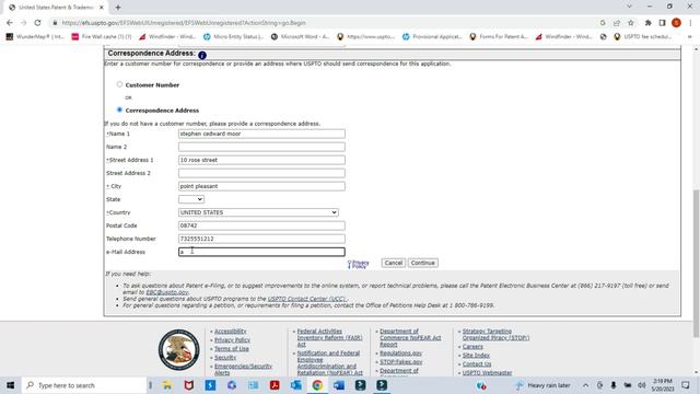 PROVISIONAL PATENT APPLICATION: Updated EFS Web Screen Assisted Walk -Through / Spring of 2023 смотреть онлайн