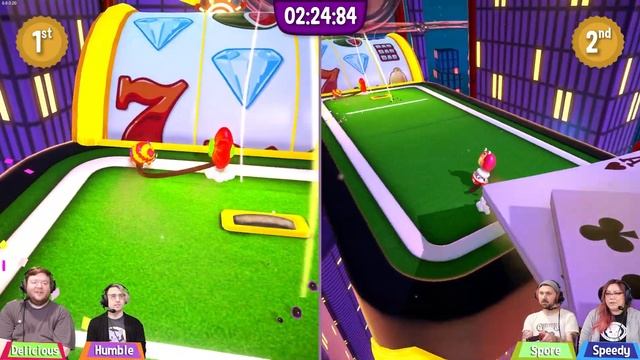 Fling to the Finish - SNEAK THE WIN!! (4-Player Gameplay) смотреть онлайн