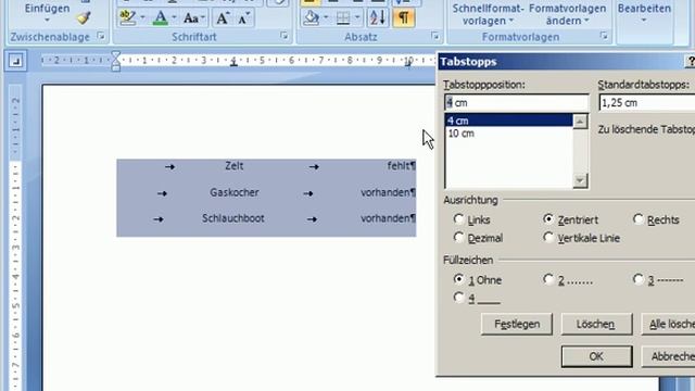 Microsoft Word Tutorial Deutsch Tabulatoren смотреть онлайн