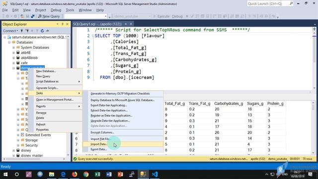 สอน Azure SQL Database: การ import ไฟล์แบบ CSV และ Excel смотреть онлайн