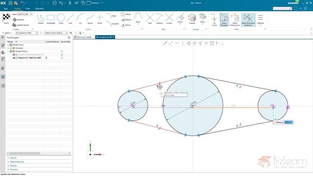 Siemens NX 1980 Tutorial – Sketch Solver improvements – the new Work Region has made my day (-: смотреть онлайн