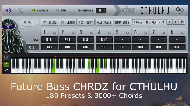 3000+ Future Bass Chords For Cthulhu! Limitless Future Bass Chord Progressions.