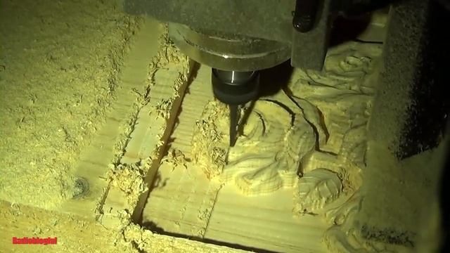 Фрезерный ЧПУ 3D резьба по сосне смотреть онлайн