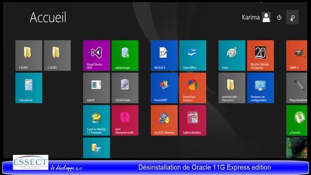 Désinstallation Oracle11G Express Edition смотреть онлайн