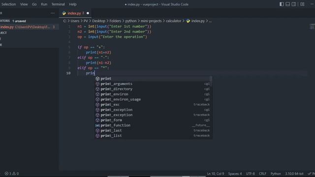 Python Mini Project - Simple Calculator смотреть онлайн