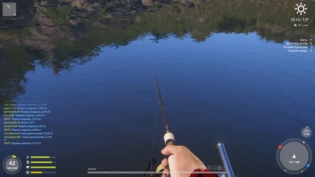 Русская рыбалка 4 - озеро Куори - Форель и голец на разломе смотреть онлайн