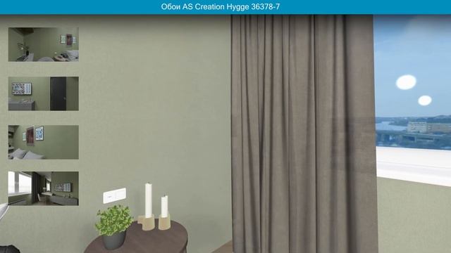 Обои AS Creation Hygge 36378-7 в интерьере. визуализация и фото. смотреть онлайн