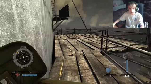 Бенг, Бенг, Бенг, Бенг!!!!!! Давид в здание!!!!! Medal of Honor Airborne прохождение уровня легко! смотреть онлайн
