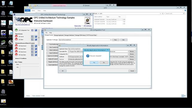 Self Signed Certificates OI Gateway OPC UA смотреть онлайн