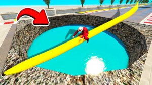 ПРОЕХАЛ САМУЮ ГЛУБОКУЮ ЯМУ НА ДЛИННОМ БАНАНЕ в ГТА 5 МОДЫ! ОБЗОР МОДА в GTA 5 ВИДЕО ОНЛАЙН