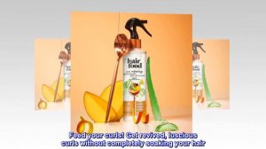 Hair Food Sulfate-Free Curl Refreshing Spray with Mango and Aloe for Frizz Control, Leave-In