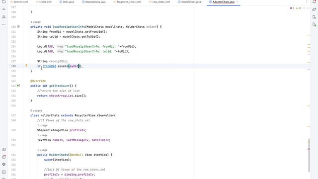 OLX Shopping | 15 Chats List | Android Studio | Java смотреть онлайн