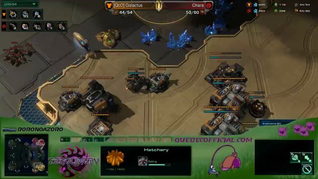 Galactus VS Chara TvZ - ZerglingTV смотреть онлайн