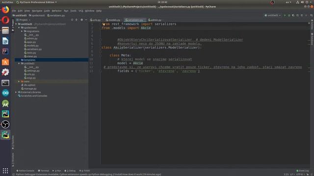 Django framework - 30 - REST API Serializace JSON смотреть онлайн
