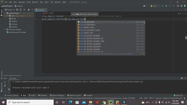 how to convert an RGB image to gray scale image in python/pycharm смотреть онлайн