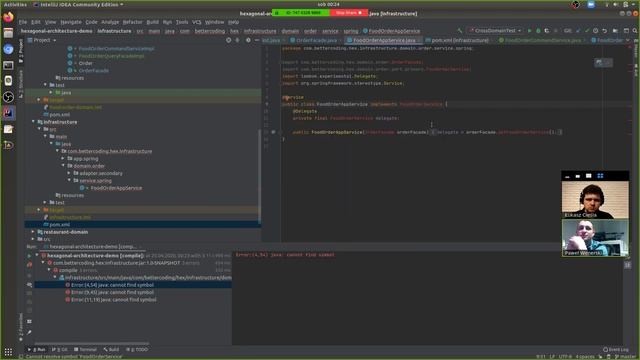 Hexagonal Architecture - Writing real domain example in Java & Spring #6 смотреть онлайн