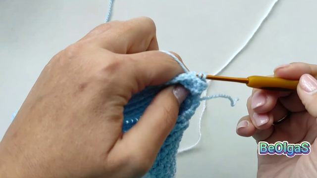 Изнаночные рельефные столбики с накидом крючком ? Front post double crochet ? смотреть онлайн