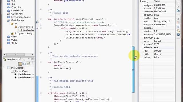 java eclipse jRadioButton ButtonGroup ItemListener смотреть онлайн