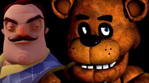 ПРИВЕТ СОСЕД ПРОТИВ ФРЕДДИ ФАЗБЕРА!FIVE NIGHTS AT FREDDY'S DOOM!ФНАФ 1 КООП!FNAF 1 COOP!ШОУ ХРИПЛЫХ!