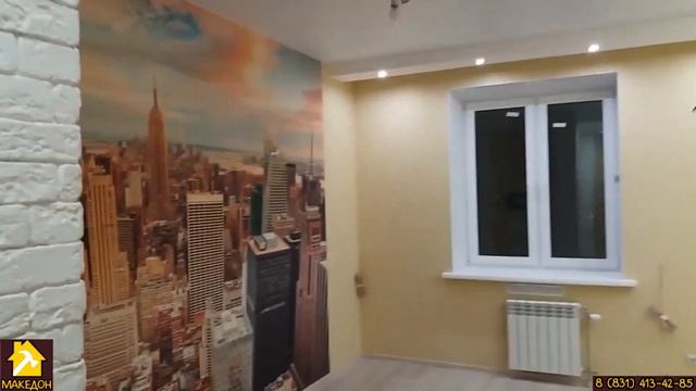 Ремонт однокомнатной квартиры (прихожая, коридор, кухня). Компания Македон. смотреть онлайн