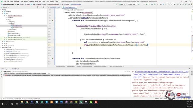 Kotlin Android Tutorial - New Uber Clone #5 Driver Location System смотреть онлайн