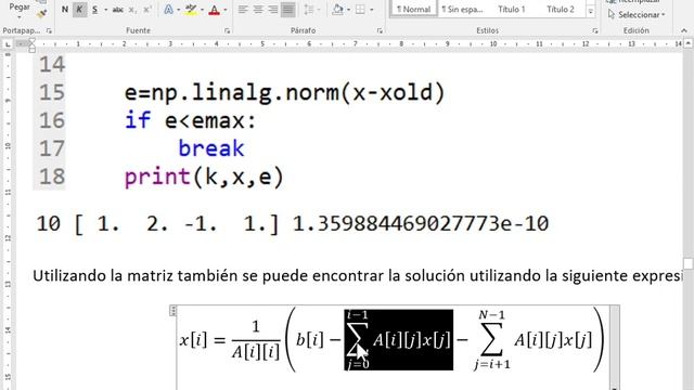 Sistemas de ecuaciones y Gauss Seidel en Python смотреть онлайн