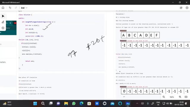 3. Longest Substring Without Repeating Characters || DSA || Leetcode top interview question смотреть онлайн