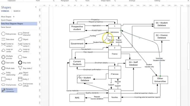 Basic VISIO 'how to' - creating DFD's смотреть онлайн