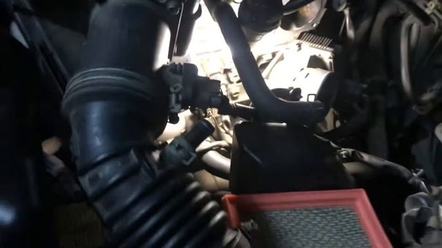 Чистка дроссельной заслонки Nissan X-Trail Т- 30 смотреть онлайн