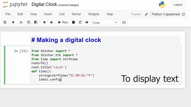 Make Digital clock in 3 minutes | Python | Data scientist смотреть онлайн