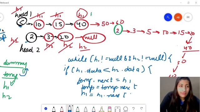 Merge two sorted linked list | Anvita Bansal | GeeksforGeeks JAVA смотреть онлайн