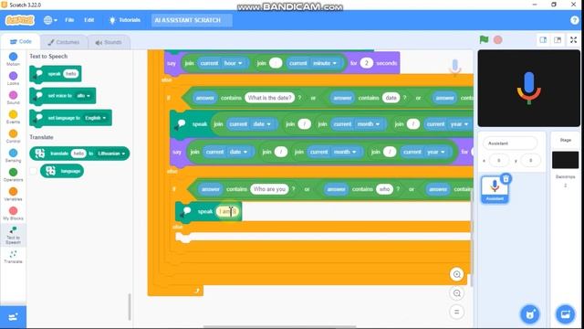 Scratch Tutorial | How To Make A AI Assistant In Scratch 3.0 | Scratch Extensions | Scratch 3.0